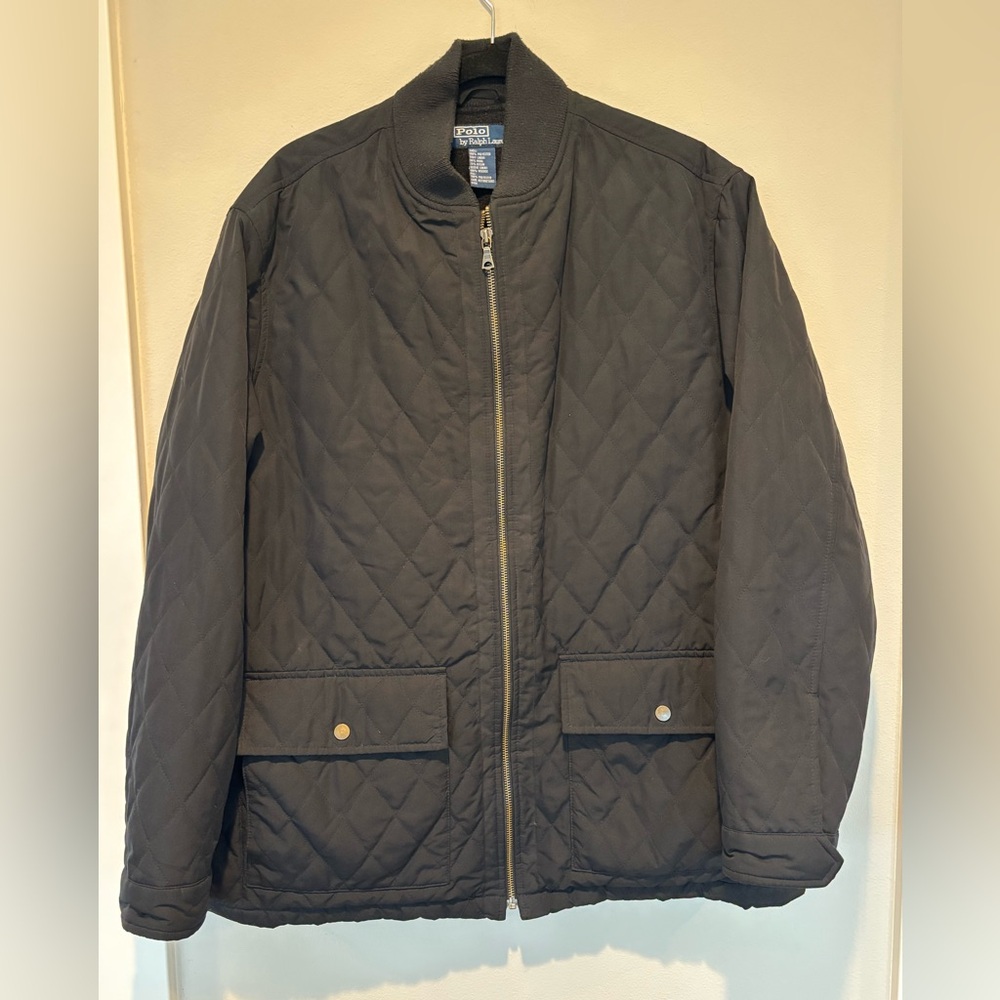 Ralph Lauren Quilted Wool Lined Jacket in Black M 018